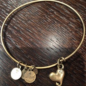 Alex & Ani Heart Charm Bangle.